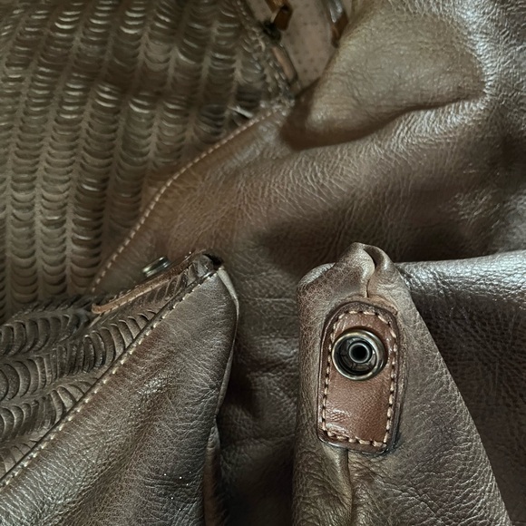 Johnny Was  RARE Taupe Slouchy Leather Bag - Picture 14 of 15